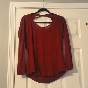 Maurices Long Sleeve Open Back Shirt